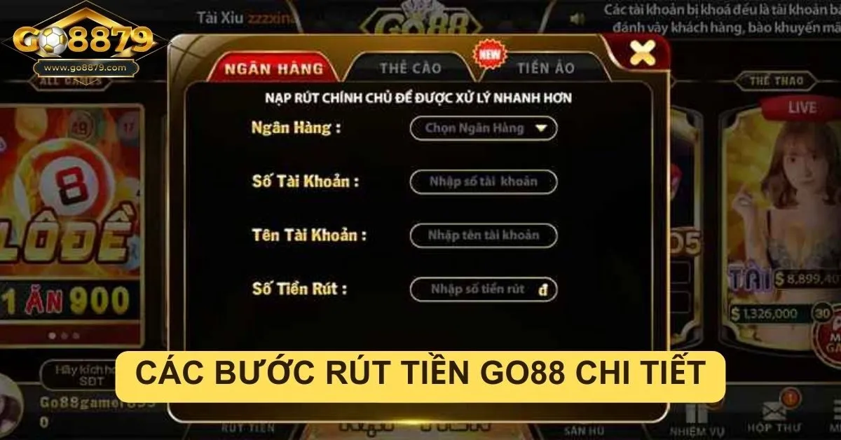 Rút tiền Go88